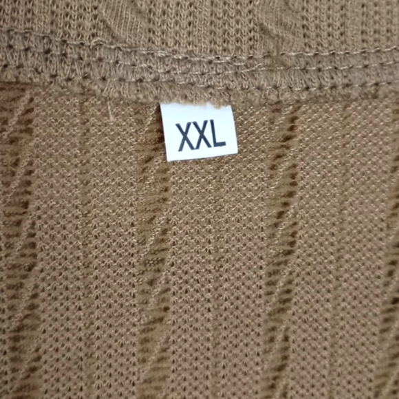 New knit Tiered Boho Dress In Toast Size XXL 🤎 - Picture 5 of 6